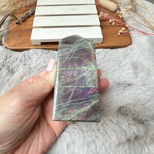 Gorgeous Sunset Labradorite Tower Obelisk